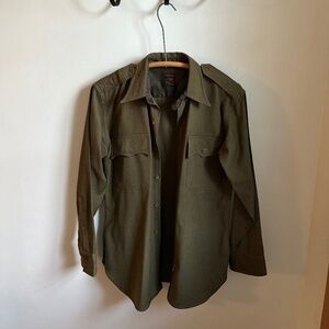 Vintage 100% wool men’s military shirt